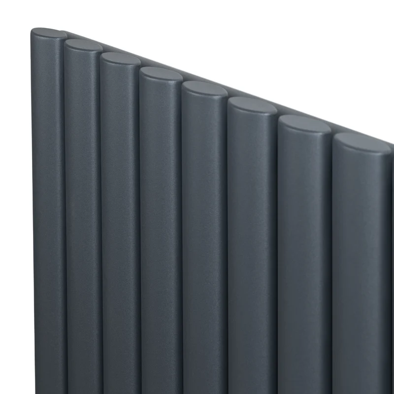 Radiador de Columna Simple Ovalado – 1600 mm x 480 mm – Gris Antracita