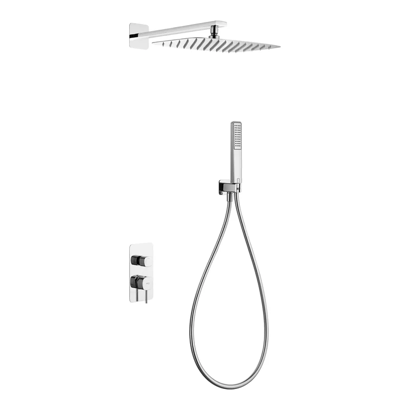 Conjunto Ducha Monomando Empotrado Firenze Cromo Imex