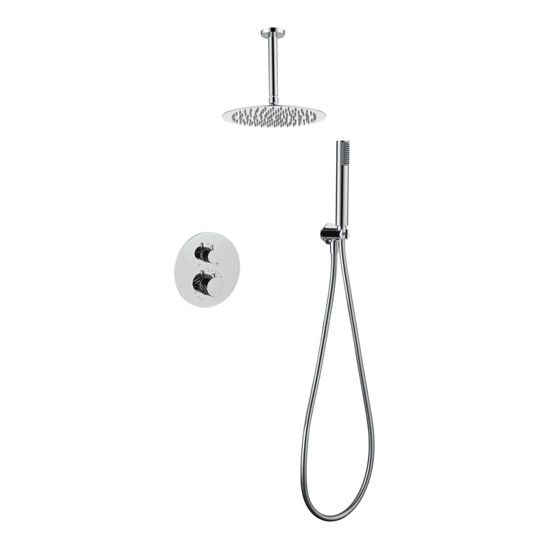 Conjunto ducha termostático empotrado Palau cromo Imex