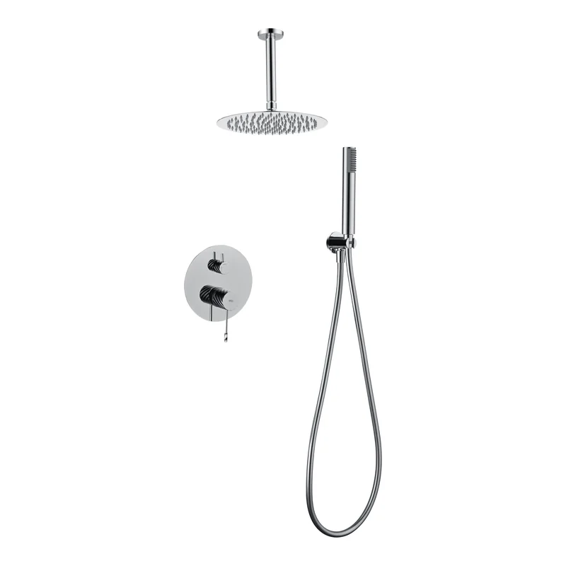 Conjunto ducha monomando empotrado Palau cromo Imex