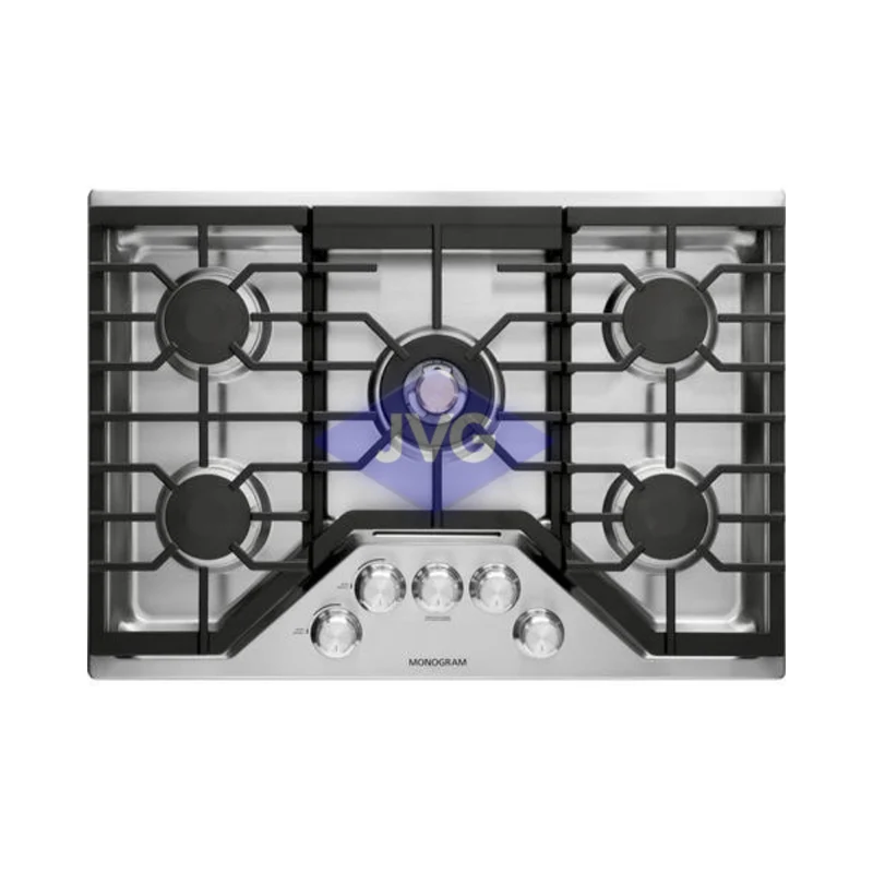 TOPE A GAS 5 HORNILLAS DE PERILLA MONOGRAM ACERO 30'' - ZGU30RSLSS