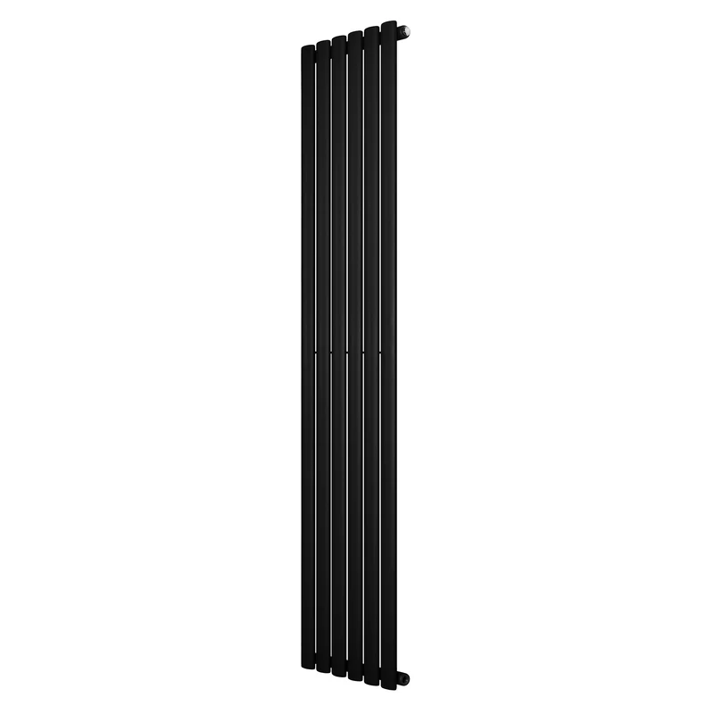 Radiador de Columna Simple Ovalado – 1800 mm x 360 mm – Negro