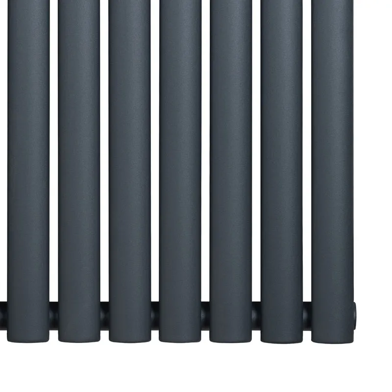 Radiador de Columna Simple Ovalado – 1800 mm x 600 mm – Gris Antracita