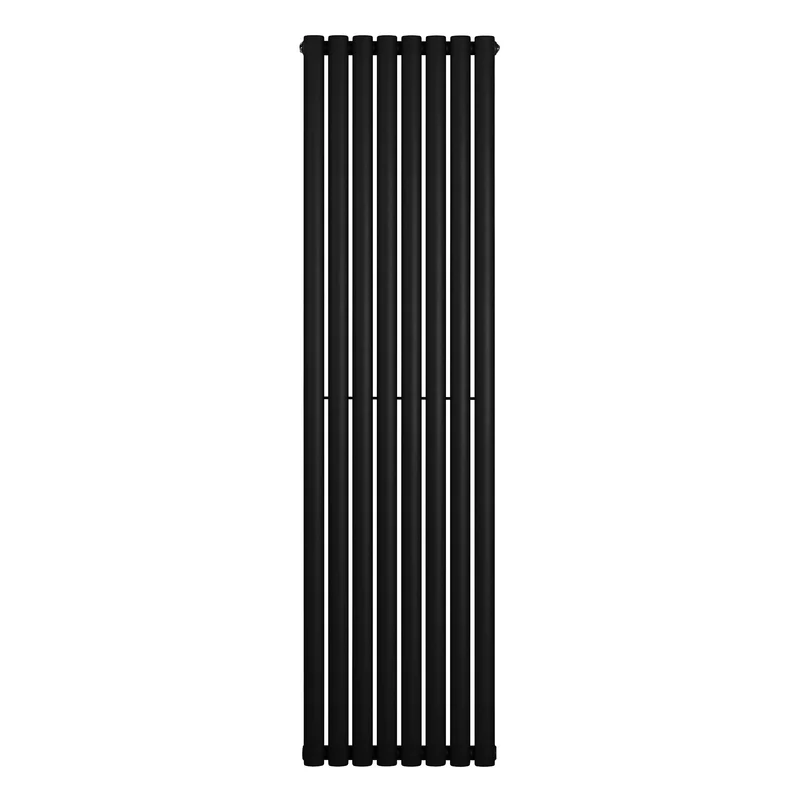 Radiador de Columna Simple Ovalado – 1800 mm x 480 mm – Negro