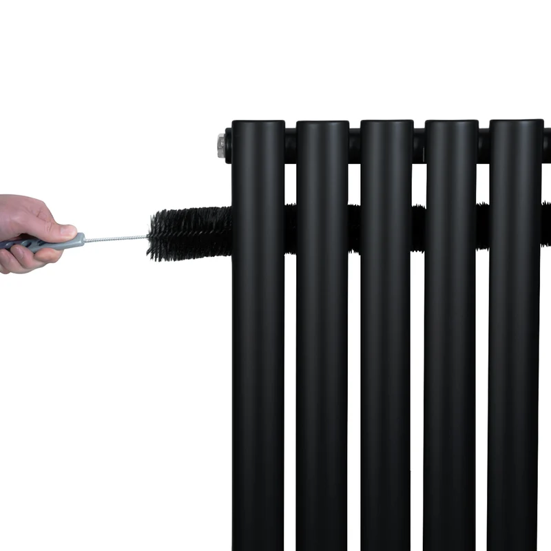 Radiador de Columna Simple Ovalado – 1800 mm x 480 mm – Negro