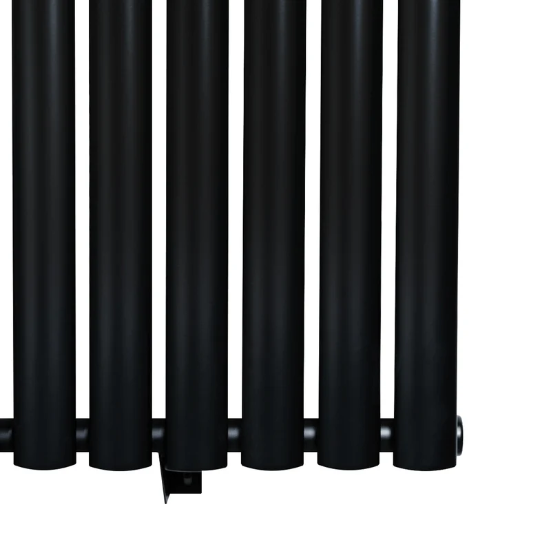 Radiador de Columna Simple Ovalado – 1800 mm x 480 mm – Negro