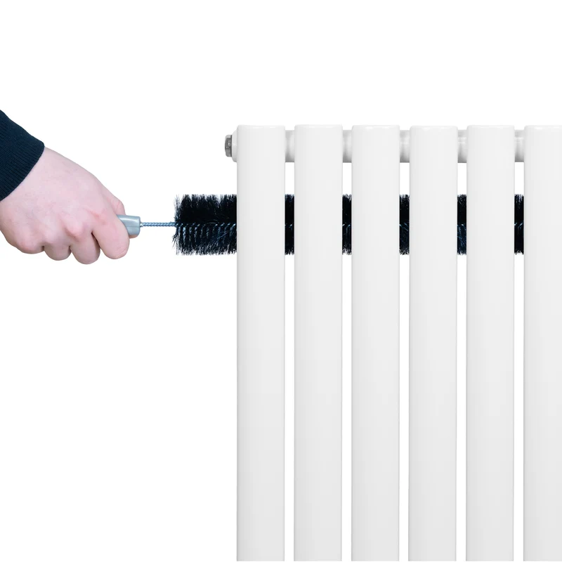 Radiador de Columna Simple Ovalado y Válvulas – 1600 mm x 480 mm – Blanco