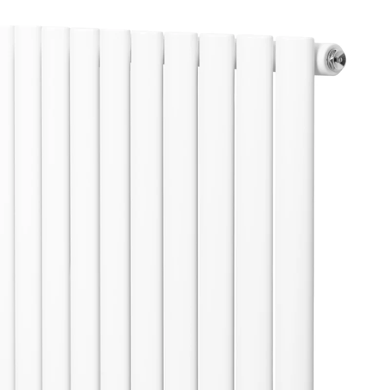 Radiador de Columna Simple Ovalado y Válvulas – 1600 mm x 480 mm – Blanco