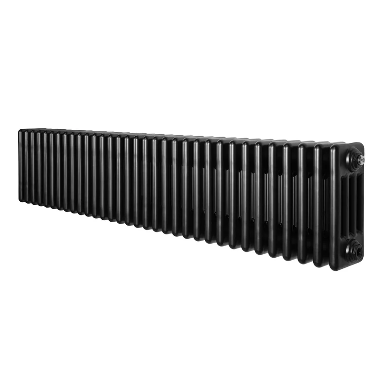 Radiador Tradicional de 4 Columnas - 300 x 1505 mm - Negro