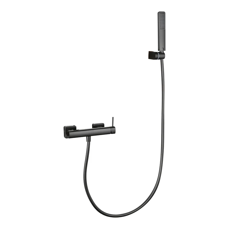 Kit ducha monomando Firenze black gun metal Imex