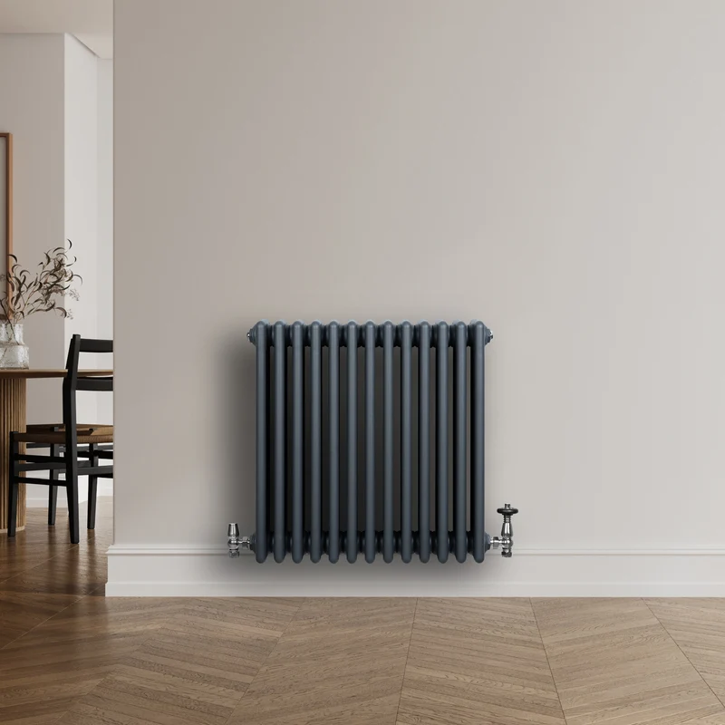 Radiador Tradicional de 4 Columnas – 600 x 605 mm – Gris Antracita