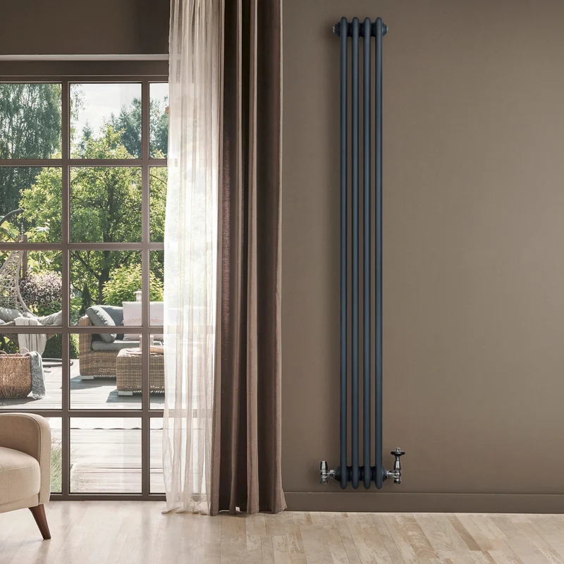 Radiador Tradicional de 4 Columnas – 1800 x 200 mm – Gris Antracita