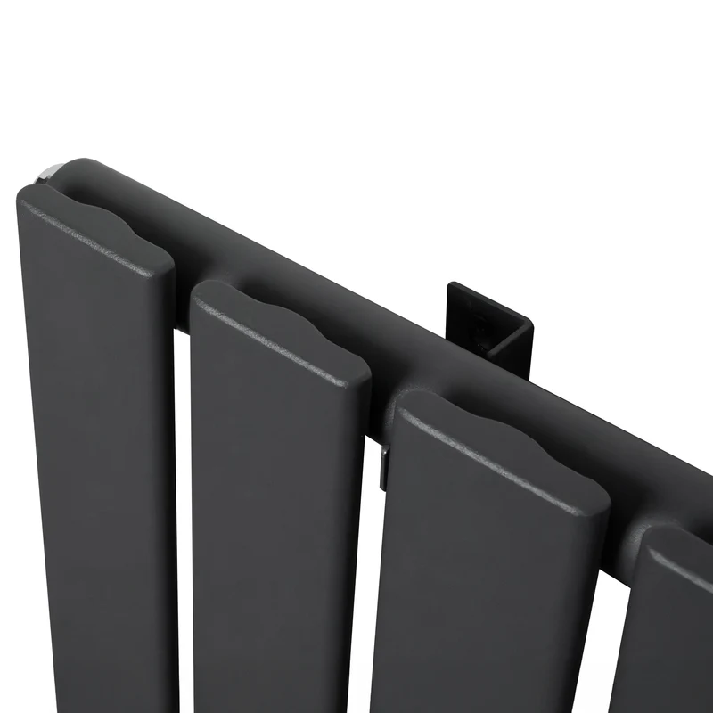 Radiador Plano de Columna Simple con Válvulas – 600 x 910 mm – Gris Antracita