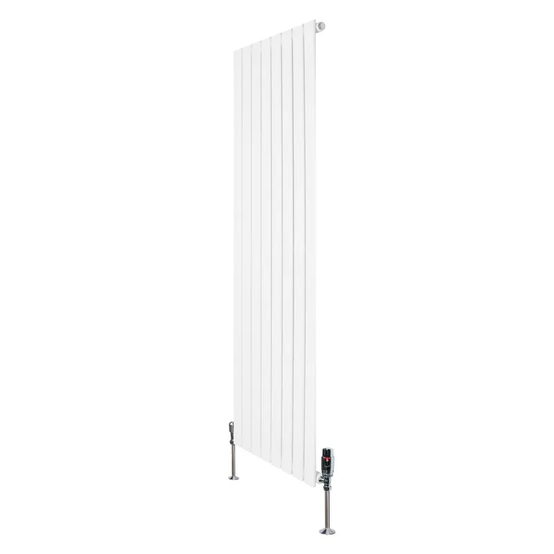 Radiador Plano de Columna Simple con Válvulas – 1600 x 560 mm – Blanco