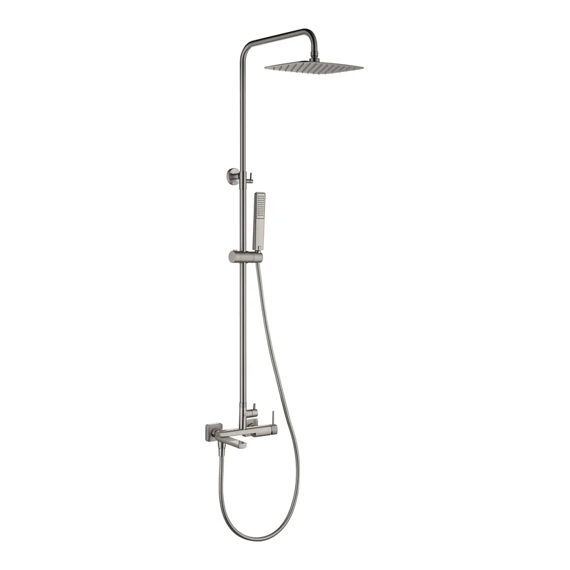Conjunto bañera monomando Firenze níquel cepillado Imex