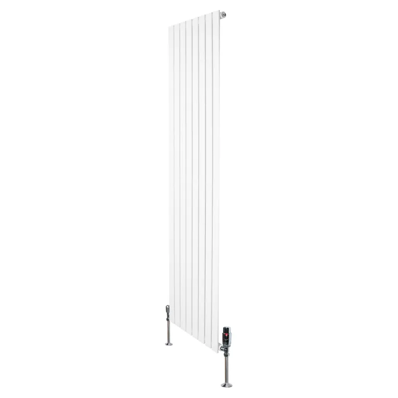 Radiador Plano de Columna Simple con Válvulas – 1800 mm x 560 mm – Blanco