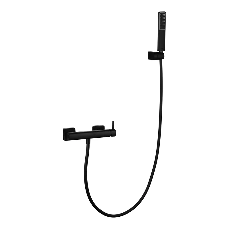 Kit Ducha Monomando Toscana Negro Mate Imex