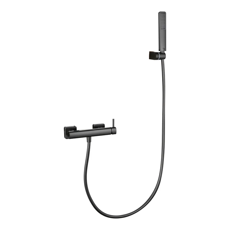 Kit ducha monomando Toscana black gun metal Imex