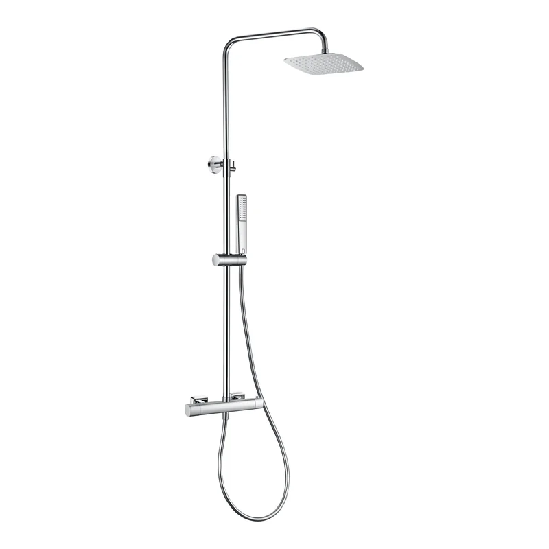 Conjunto ducha termostático Toscana cromo Imex