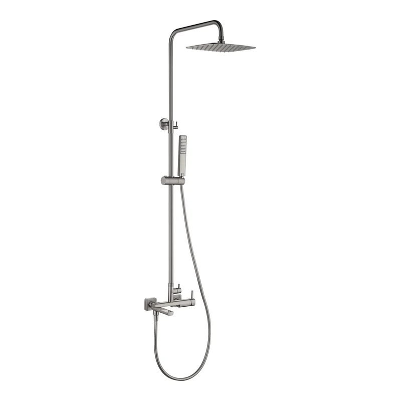 Conjunto bañera monomando Toscana níquel cepillado Imex