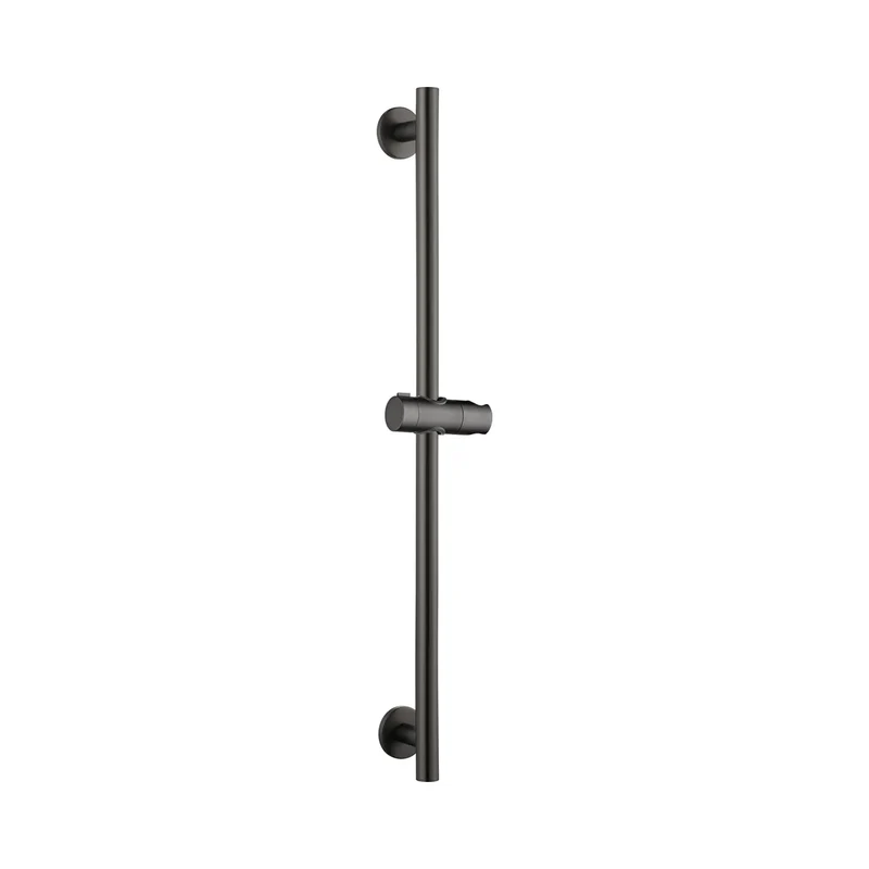 Barra soporte mango ducha deslizante redonda Adur black gun metal Imex