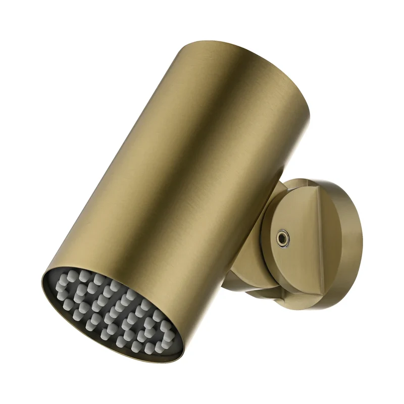 Rociador redondo Ø8cm Tube para ducha empotrada oro cepillado Imex