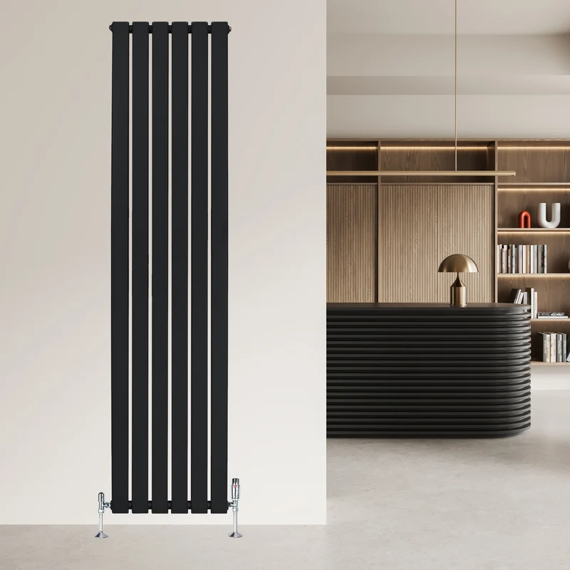 Radiador De Columna Única – 1800 mm x 420 mm – Negro