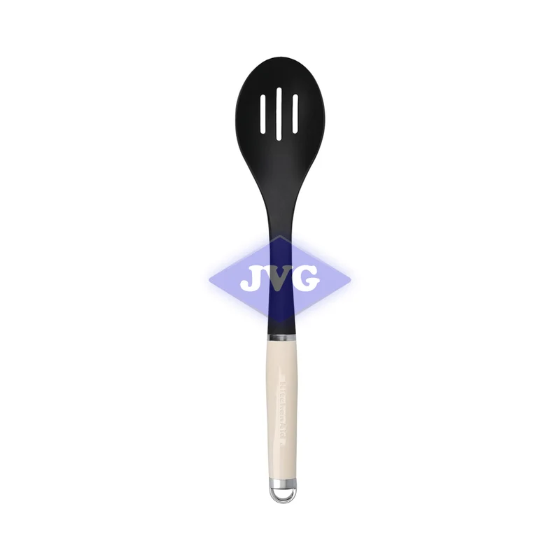 CUCHARON RANURADO KITCHENAID ANTIADHERENTE/NYLON CREMA - KAG004OHACE