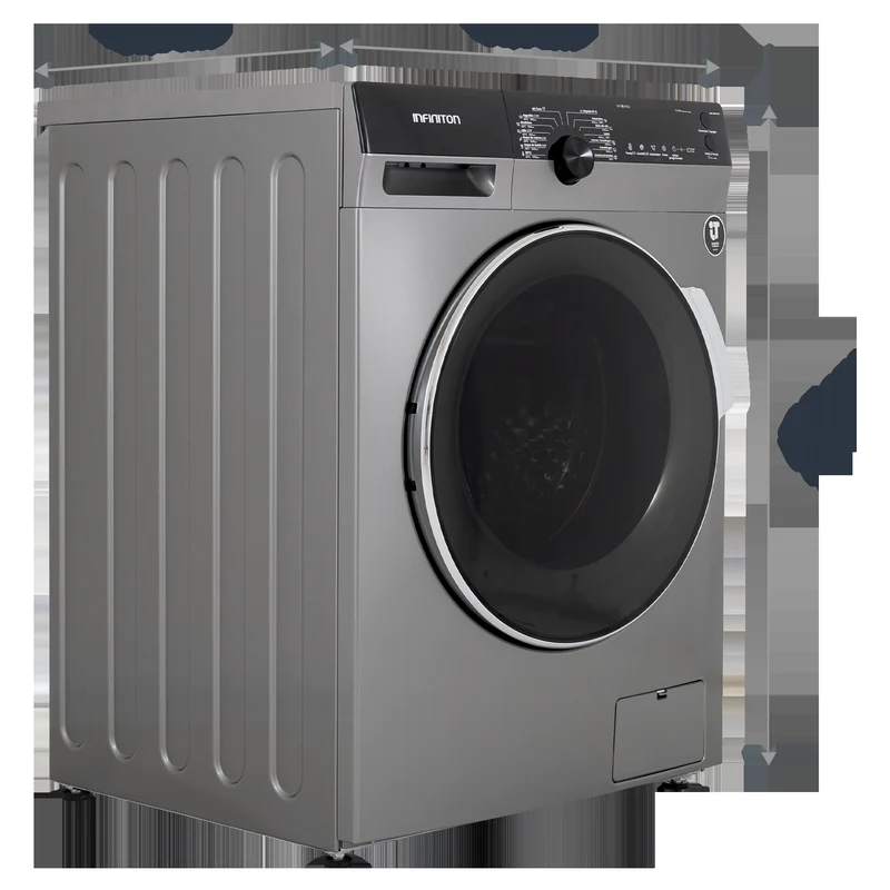 Lavadora Infiniton WM-G124ADX 12kg 1400rpm Clase A Black Inox