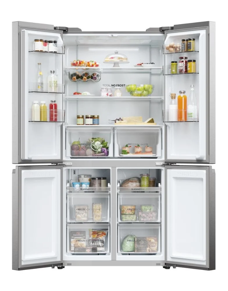 Haier HCR5919ENMP Frigorífico Cube 90 4 Puertas Total No Frost Inox