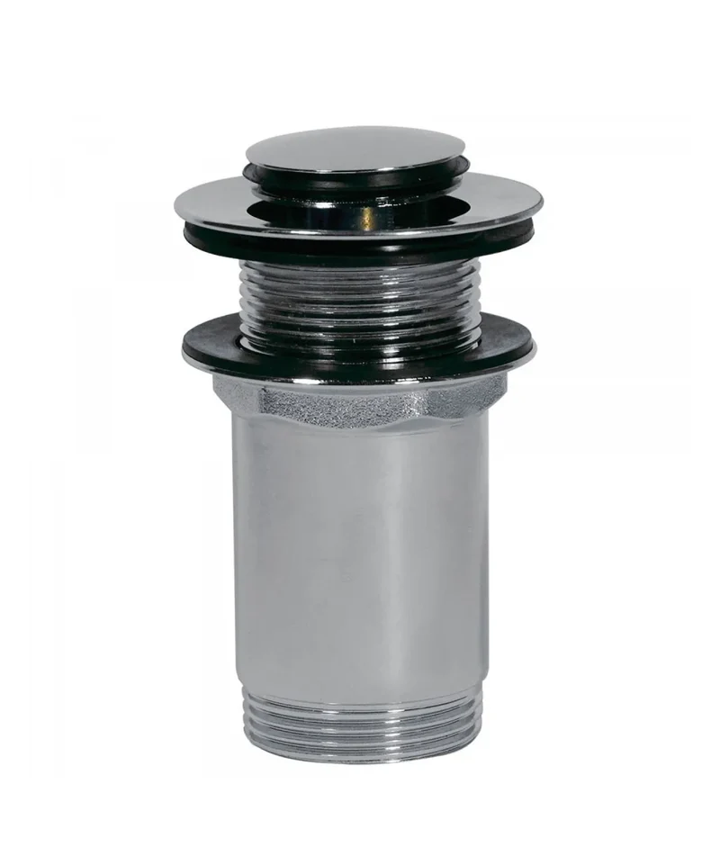 Válvula de desagüe para lavabo sin rebosadero con acabado cromado Simple-Rapid TRES