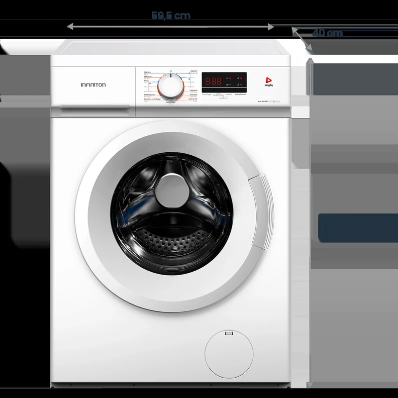 Lavadora Infiniton WM-D61DBF 6kg 1000rpm Clase D Fondo Reducido 40cm
