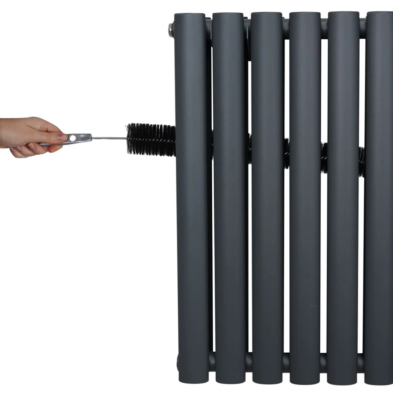 Radiador De Columna Ovalada - 1800mm x 600mm - Gris Antracita