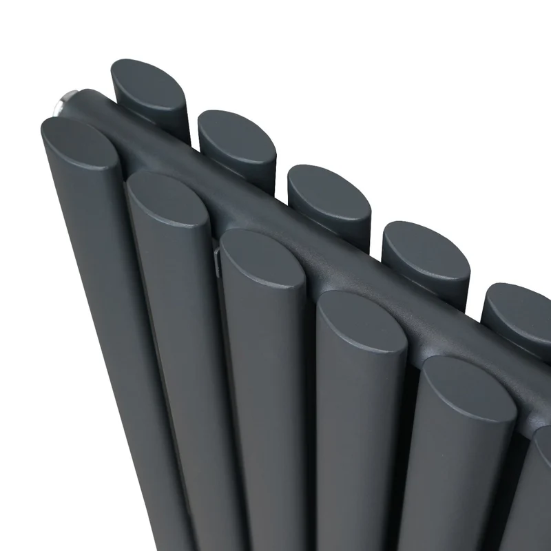 Radiador De Columna Ovalada - 1800mm x 600mm - Gris Antracita