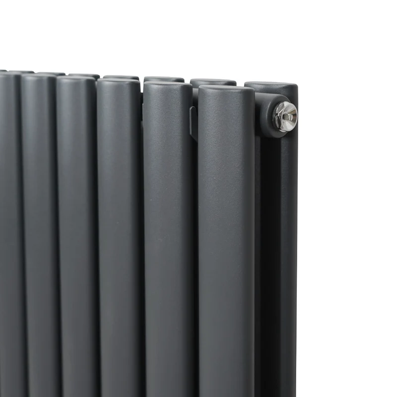 Radiador De Columna Ovalada - 600mm x 1200mm - Gris Antracita