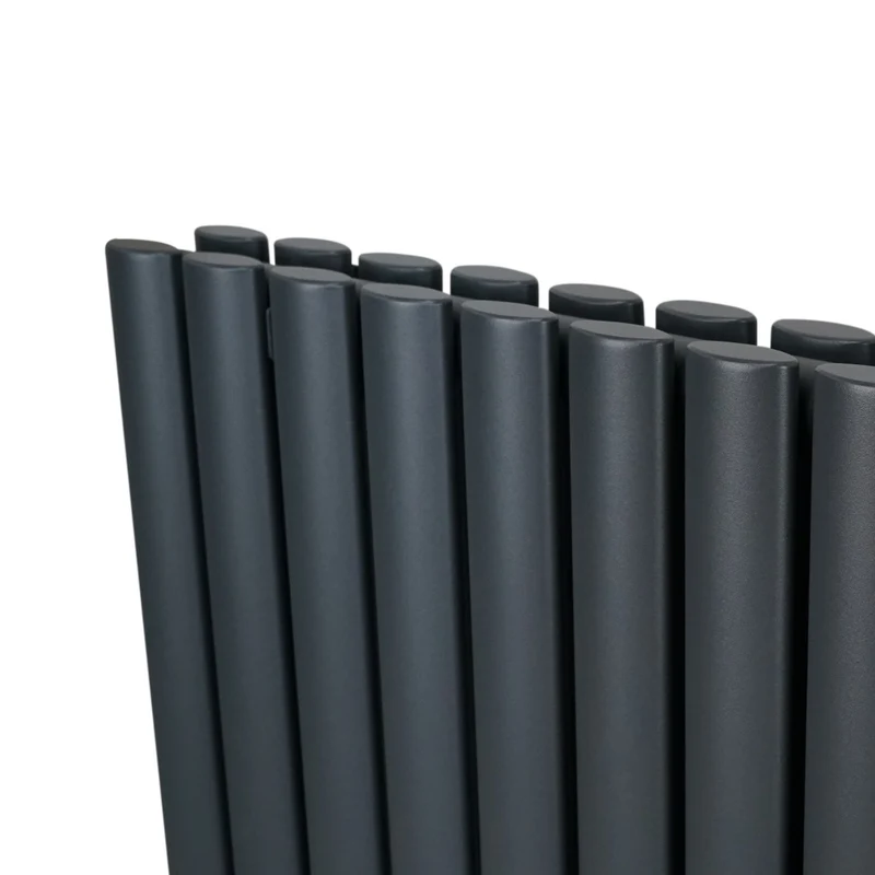 Radiador De Columna Ovalada - 600mm x 1200mm - Gris Antracita