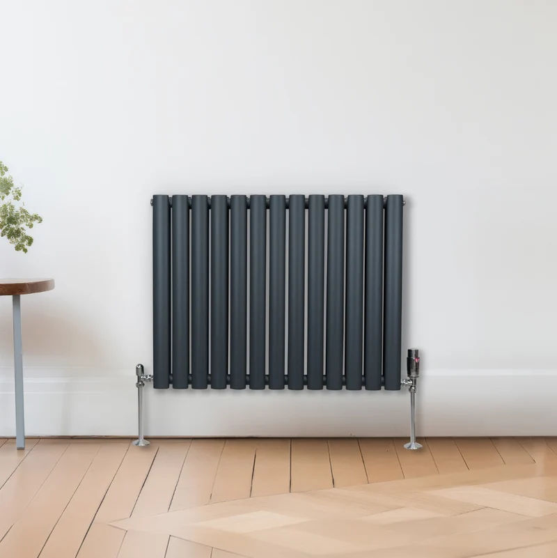 Radiador De Columna Ovalada - 600mm x 780mm - Gris Antracita