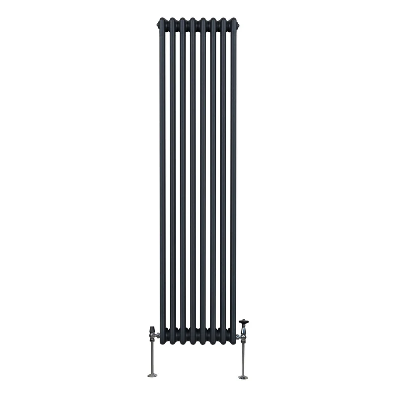 Radiador Tradicional Vertical de 3 columnas – 1800 x 382 mm - Gris Antracita