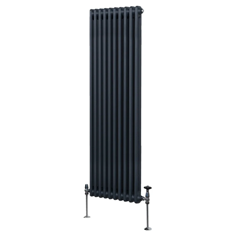 Radiador Tradicional Vertical de 2 columnas - 1800x 472mm - Gris Antracita