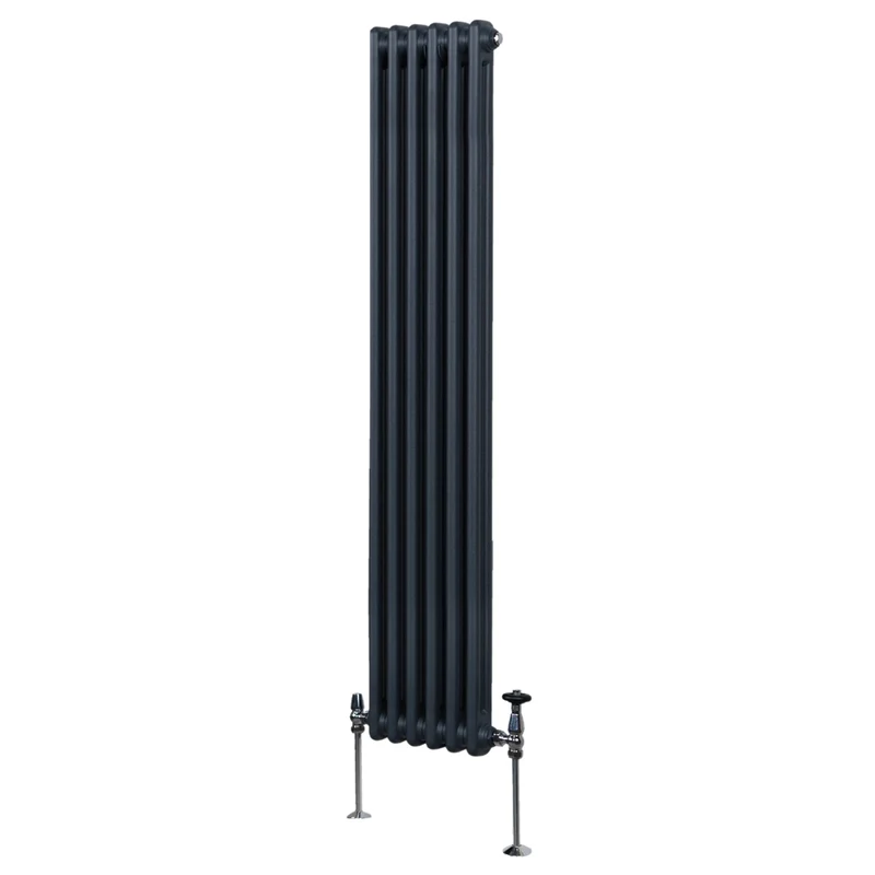 Radiador Tradicional Vertical de 2 columnas - 1800x 292mm - Gris Antracita