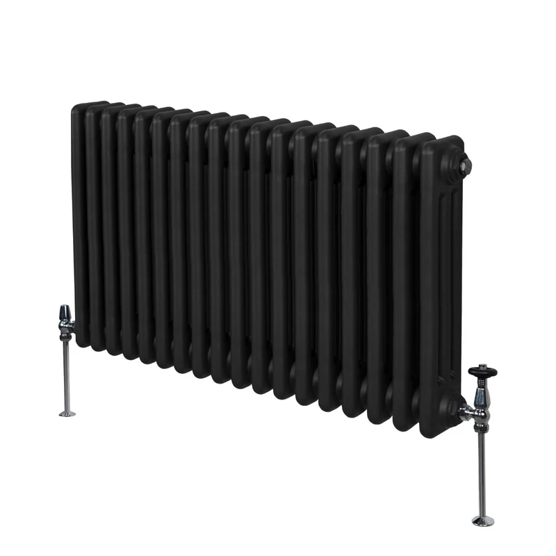 Radiador Tradicional Horizontal de 3 Columnas - 600 x 832mm - Negro