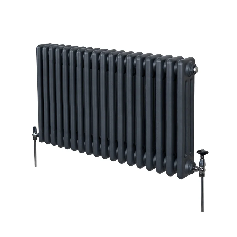 Radiador Tradicional Horizontal de 3 Columnas - 600 x 832mm - Gris Antracita