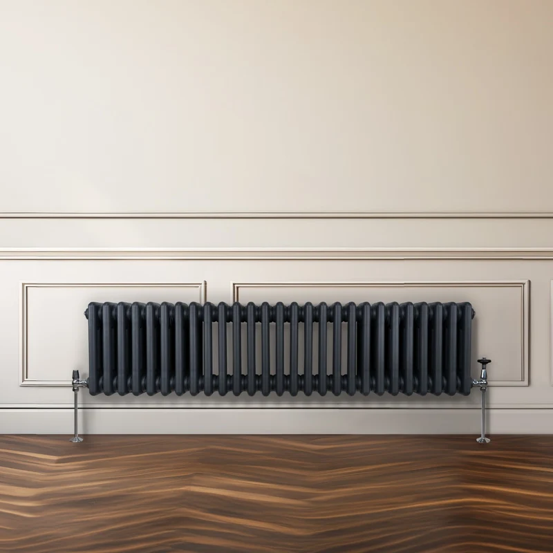 Radiador Tradicional Horizontal de 3 Columnas - 300 x 1192mm - Gris Antracita