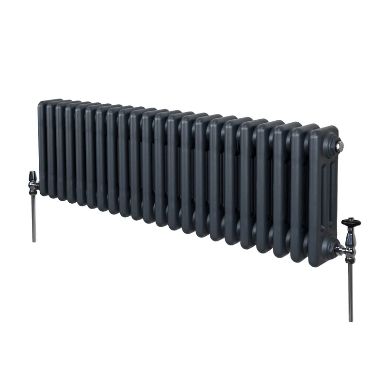 Radiador Tradicional Horizontal de 3 Columnas - 300 x 1012mm - Gris Antracita