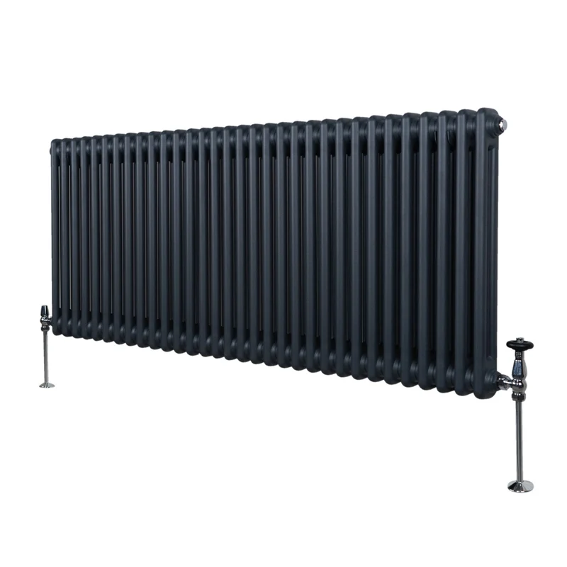 Radiador Tradicional Horizontal de 2 columnas - 600 x 1462mm - Gris Antracita