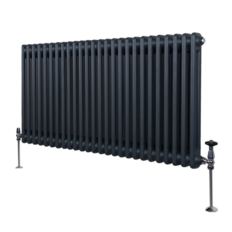 Radiador Tradicional Horizontal de 2 columnas - 600 x 1192mm - Gris antracita
