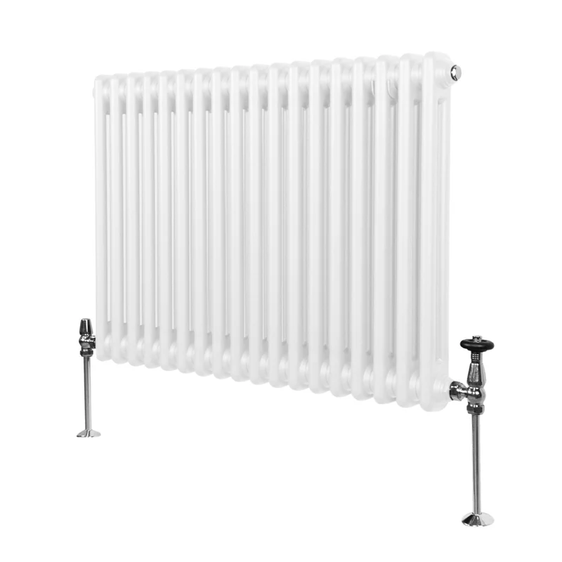 Radiador Tradicional Horizontal de 2 columnas - 600 x 832 mm - Blanco
