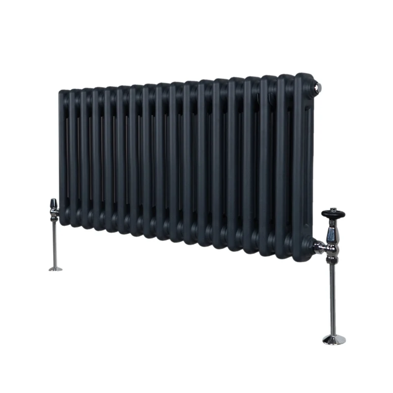 Radiador Tradicional Horizontal de 2 columnas - 300 x 832 mm - Gris Antracita