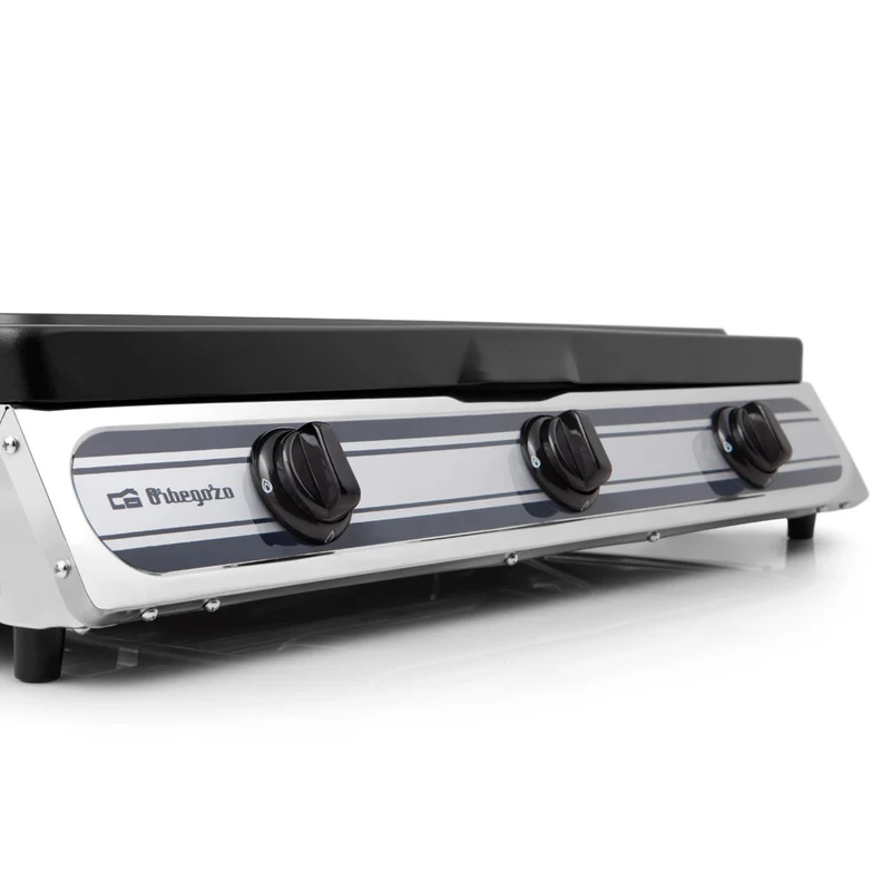 Orbegozo FO 3510 Hornillo Gas 3 Quemadores Triple Corona Inox 8,45 kW