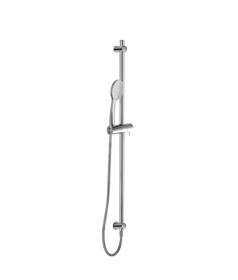 Columna de ducha con barra deslizante vertical de diseño elegante y acabado cromado TRES